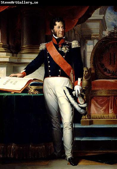 Francois Pascal Simon Gerard Louis-Philippe Ier, roi des Francais, prete serment sur la Charte